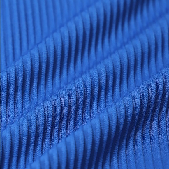 Blue Ribbed Tankini Set - Picture 5 of 5